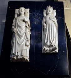 Effigi di Carlo V il Saggio e sua moglie